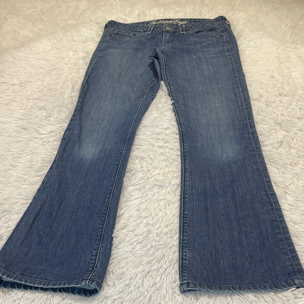American Eagle Outfitters Blue TRUE BOOT WOMENS SIZE 6 denim Jeans